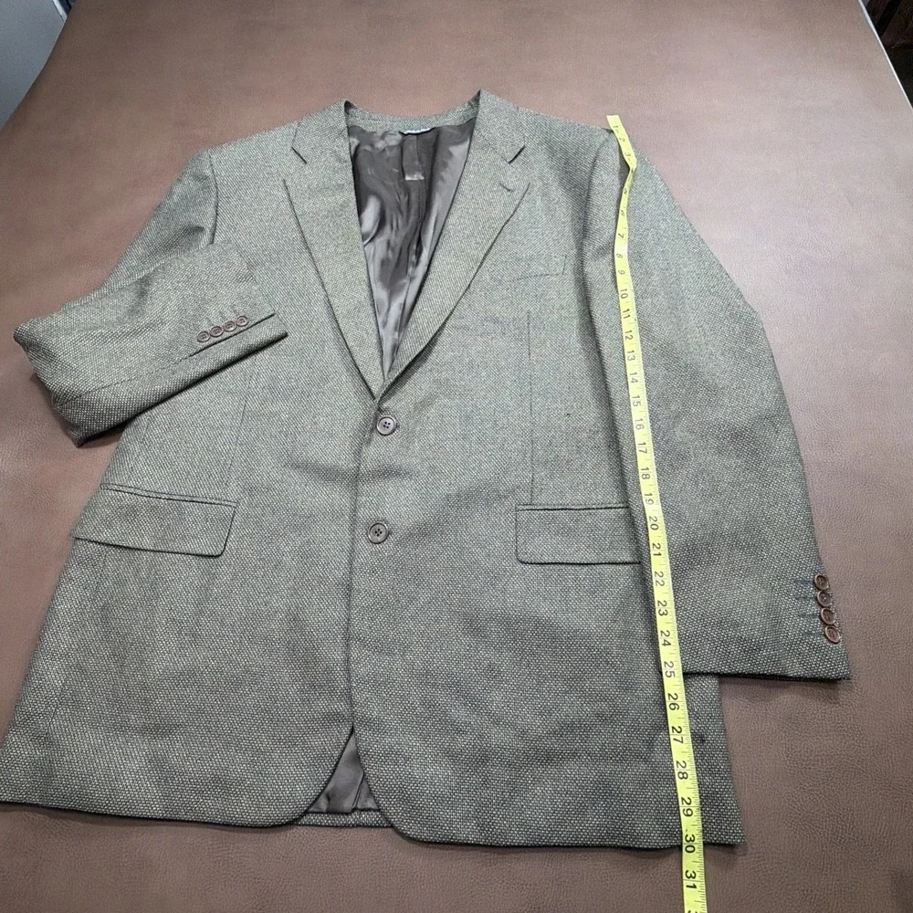 ZANELLA Italy Silk Blend Sport Coat Blazer Mens 44R Patterned Woven Wedding MINT